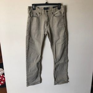 Slim fit tan jeans